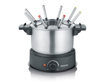 Severin Fondue 8 pers. 1,40 Sort/Stål