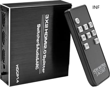 HDMI Matrix Switch 3x2 full HD, 3D, 4Kx2K