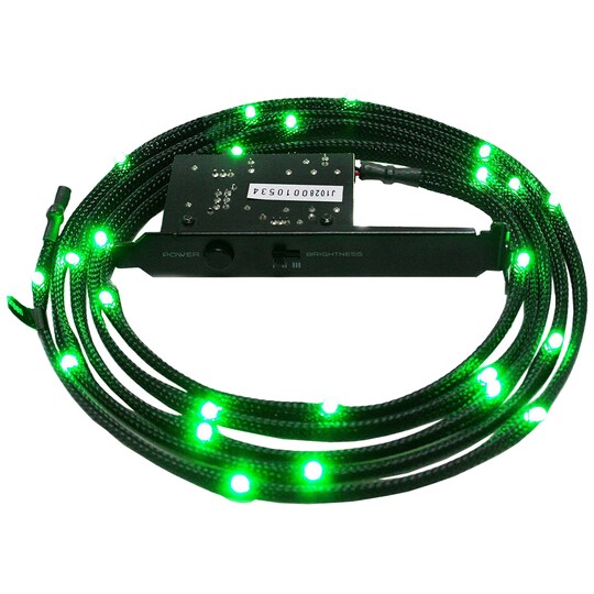 NZXT sleeved grønt LED-sæt kabel (1 meter)