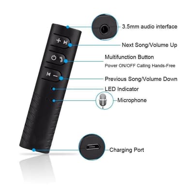 Bluetooth adapter/modtager til bil