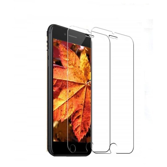 Skærmbeskytter iPhone 8 Hærdet glas Transparent 2-pak