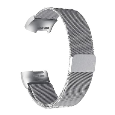 Fitbit Charge 3/4 armbånd Milanese loop Sølv (S)