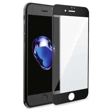 Skærmbeskytter iPhone 8 Plus hærdet glas / 3D fuld - sort