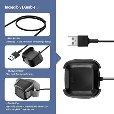 Fitbit Versa USB-opladningsdock