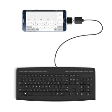 USB til MicroUSB OTG-adapter - sort
