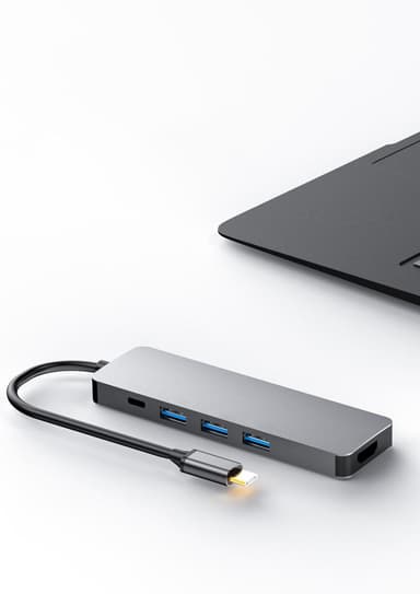 USB-C Multiport-adapter med USB3.0 og 4K HDMI
