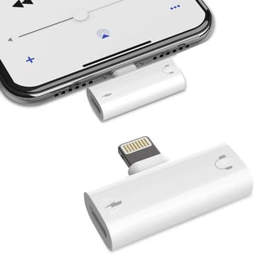 Lightning til 3,5 mm adapter til lyd og opladning