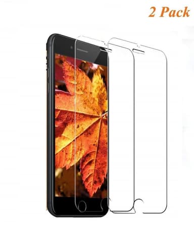 Skærmbeskytter iPhone 8 Hærdet glas Transparent 2-pak