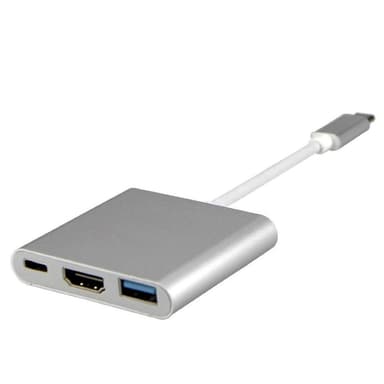 USB-C Multiport Adapter til USB, HDMI og USB-C