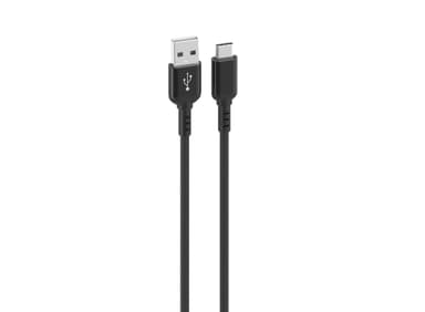 USB-C ladekabel / datakabel 3A - 1 m - sort