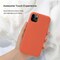 Flydende silikone etui iPhone 11 Pro Max - lys orange