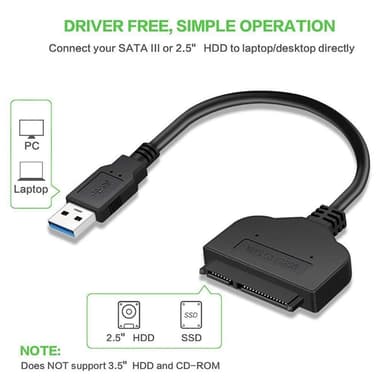 SATA-harddisk til USB-adapter