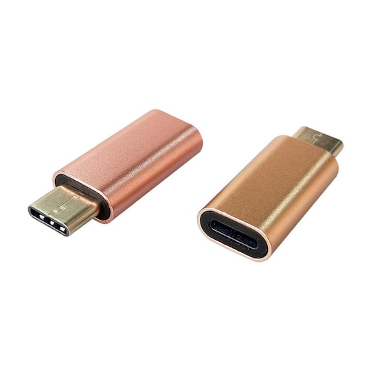 Afskedige hårdtarbejdende indhente USB-C (han) til Lightning (hun) adapter - guld | Elgiganten