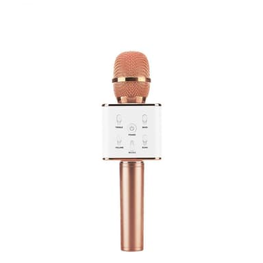 Bluetooth Karaoke mikrofon med højttaler 3W - Rose guld