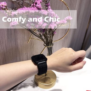 Fitbit Versa / Versa Lite armbånd nylon sort