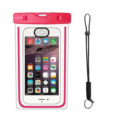 Vandtæt mobiltelefon etui til smartphone - universal - pink