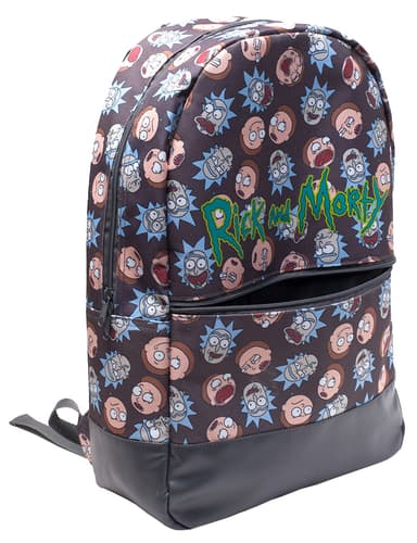 Rick & Morty - Logo og big faces rygsæk