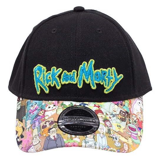 Rick & Morty cap med print på skyggen