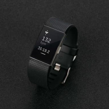 Fitbit Charge 2 silikone shell med skærmbeskytter - grå gennemsigtig