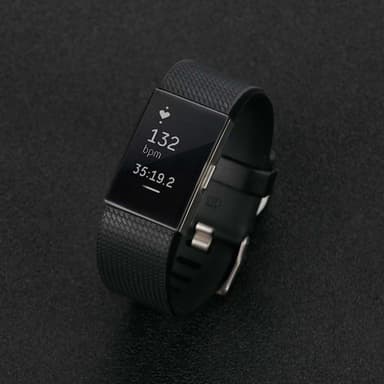 Fitbit Charge 2 silikone shell med skærmbeskytter - grå gennemsigtig