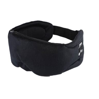 Sovemaske med høretelefoner Bluetooth 5.0 Sort