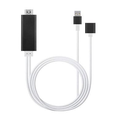Universal USB til HDMIadapter til iPhone og Android sort Elgiganten