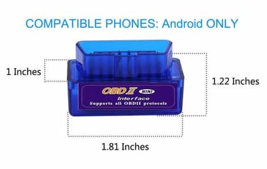 V1.5 OBD2 MINI fejlkodelæser til Android - Bluetooth