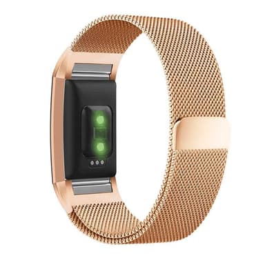 Charge 2 armbånd, milanese loop - Rosegold - L | Elgiganten