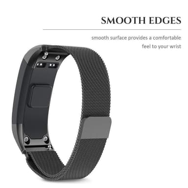 Armbånd til Garmin vivosmart HR - Milanese Loop sort