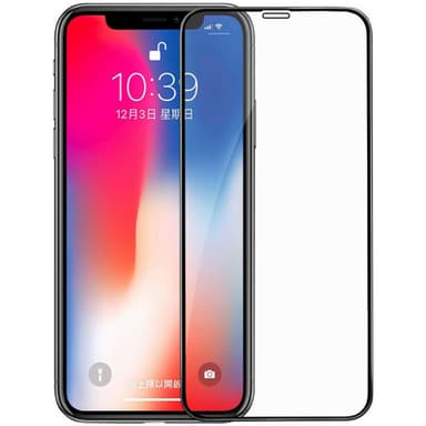 Skærmbeskyttelse til iPhone 11 hærdet glas / 3D buet - sort