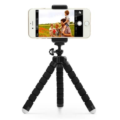 Tripod bøjeligt trebensstativ med fjernbetjening til mobiltelefon og kamera