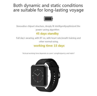 Smart sportsur med Bluetooth 5.0 vandtæt IP68