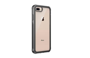 iPhone 6/7/8 Plus etui med skærmbeskytter sort / grå