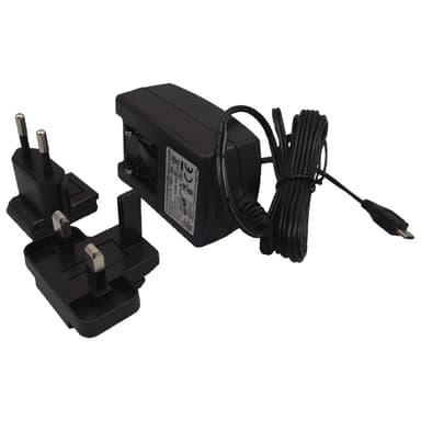 Raspberry Pi EU/UK Strømforsyning - sort