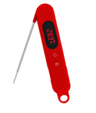 Digital stegetermometer - rød