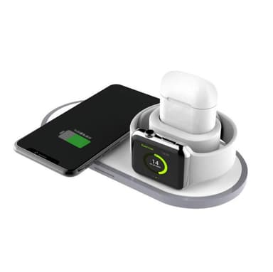 Trådløs hurtigoplader til mobil, Apple Watch og Airpods