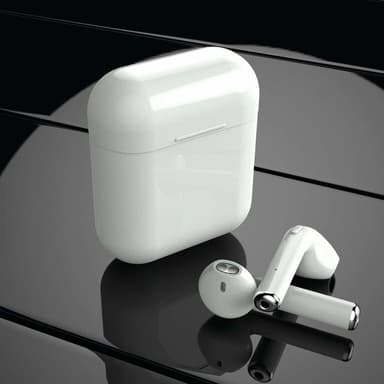 In-ear Bluetooth-hovedtelefoner med opladningskasse