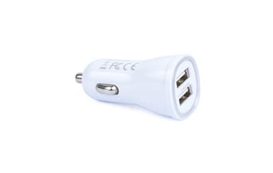 Billader 5V / 2.4A Dual USB med LED
