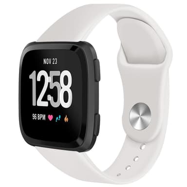 Fitbit Versa gummiarmbånd - offwhite - S