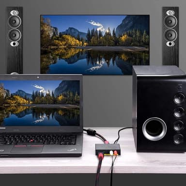 HDMI til HDMI + lyd (SPDIF og R / L) - Audio splitter til HDMI 4K