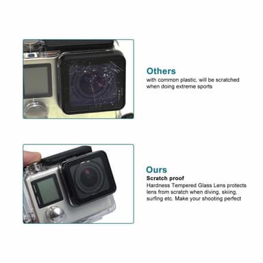 GoPro Hero 3/3 + / 4 vandtæt etui Gennemsigtig