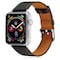 Apple Watch armbånd 38 mm ægte læder - sort
