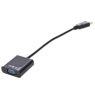 HDMI til VGA og lydadapter