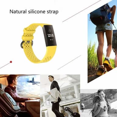 Fitbit Charge 3/4 armbånd gul (S)
