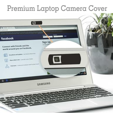 Webcam-beskyttelse - Webcam Cover Slider til bærbar computer - sort