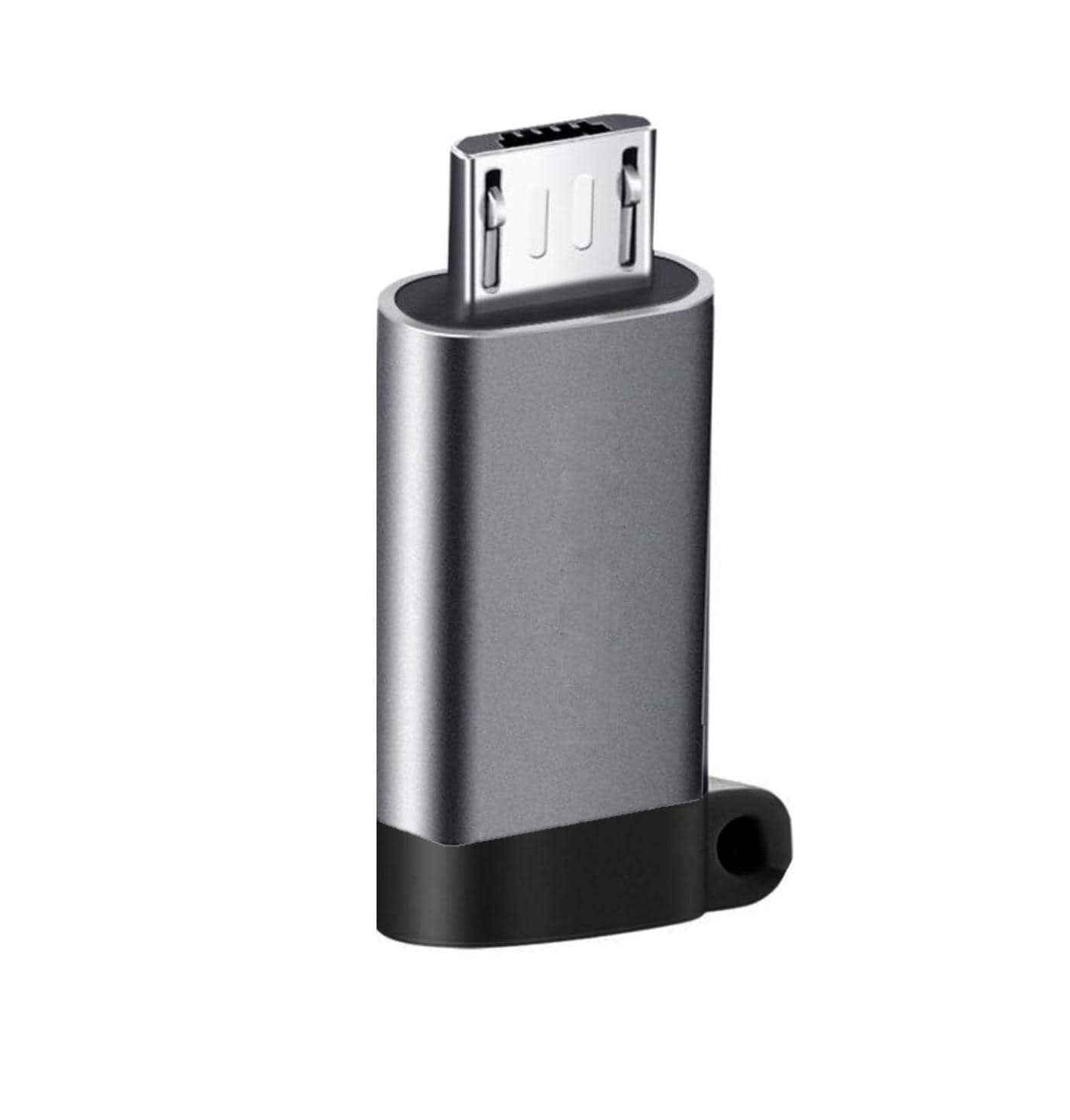 USB-C (hona) till Micro (hane) adapter Aluminium grå Elgiganten