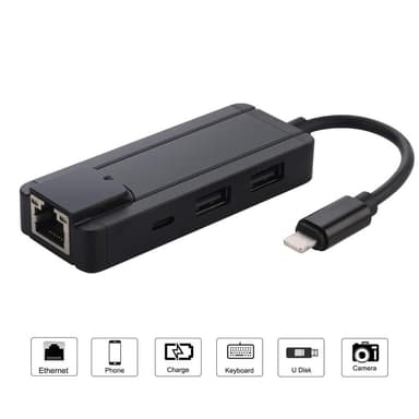 Lightning til RJ45 Ethernet netværksadapter