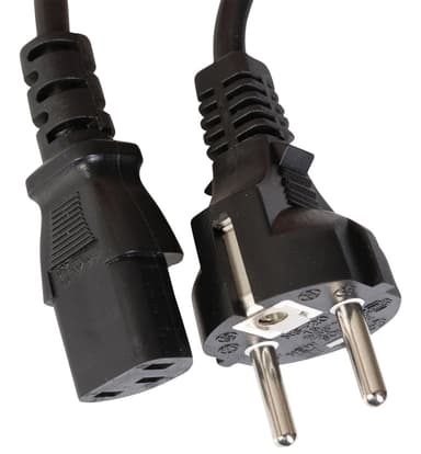 Qnect C13 3-polet strømkabel (2 meter)
