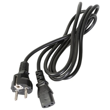 Qnect C13 3 Polet Stromkabel 2 Meter Tilbehor Til Hvidevarer