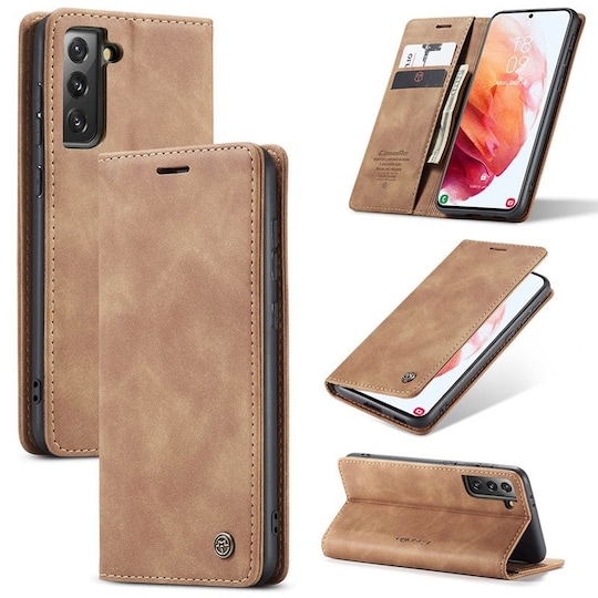 CaseMe Smart FlipCase Samsung Galaxy S21  - brun